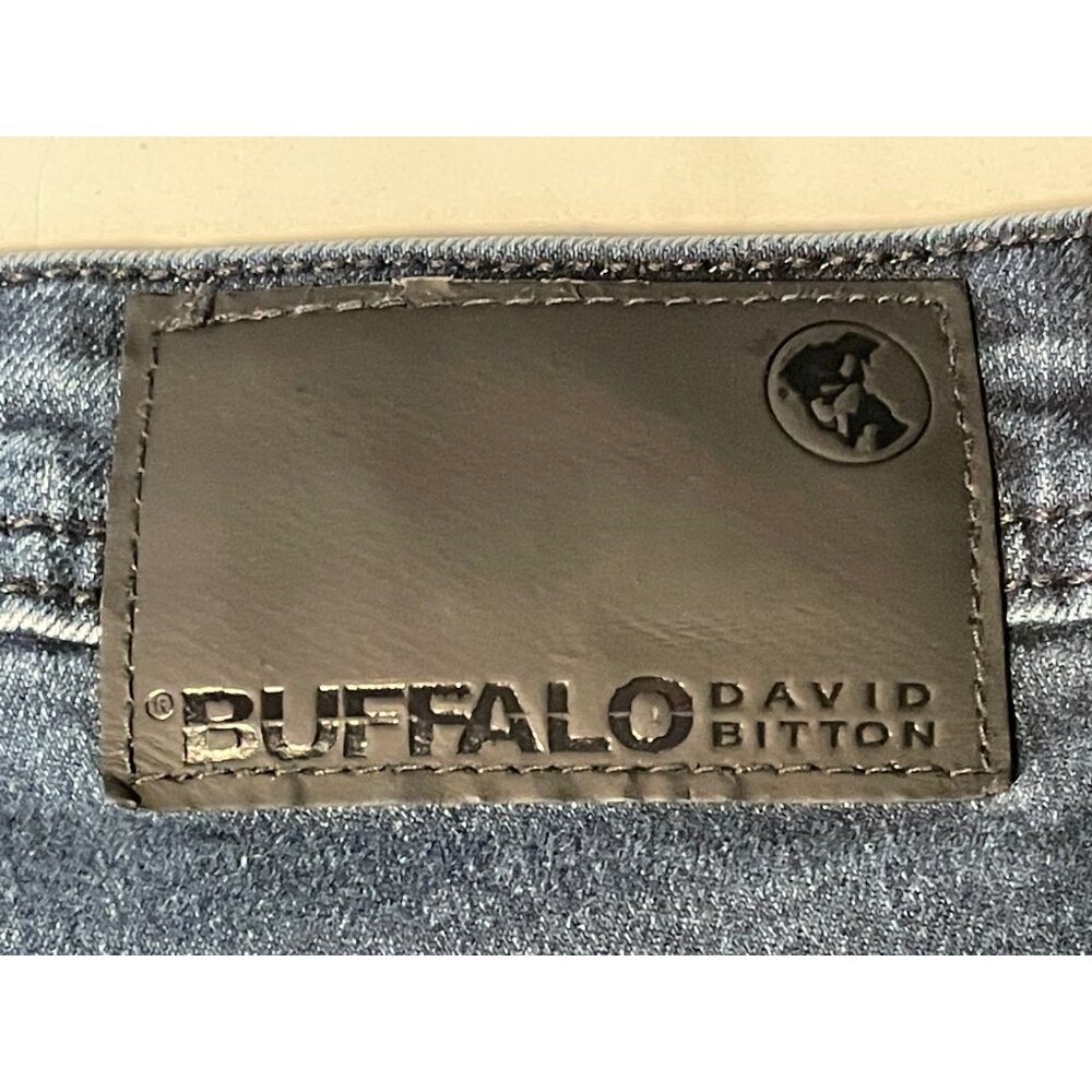 Buffalo David Bitton jeans mens 37 x 34 Axel slim stretch blue - Picture 6 of 10